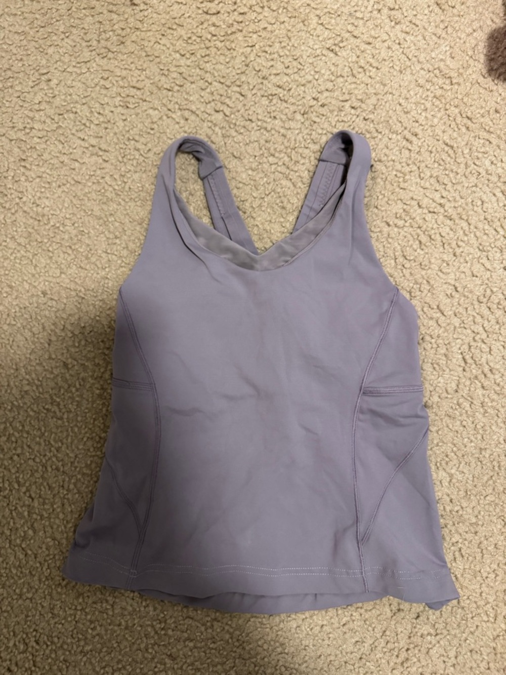 Lululemon Lavender Active Tank Top - Sleeveless Workout Shirt